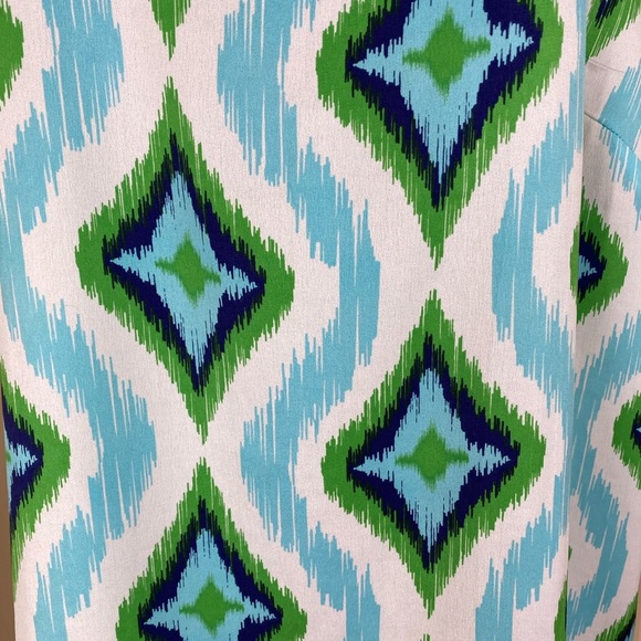 Macbeth Collection Green & Blue Geometric Tank - Picture 2 of 8